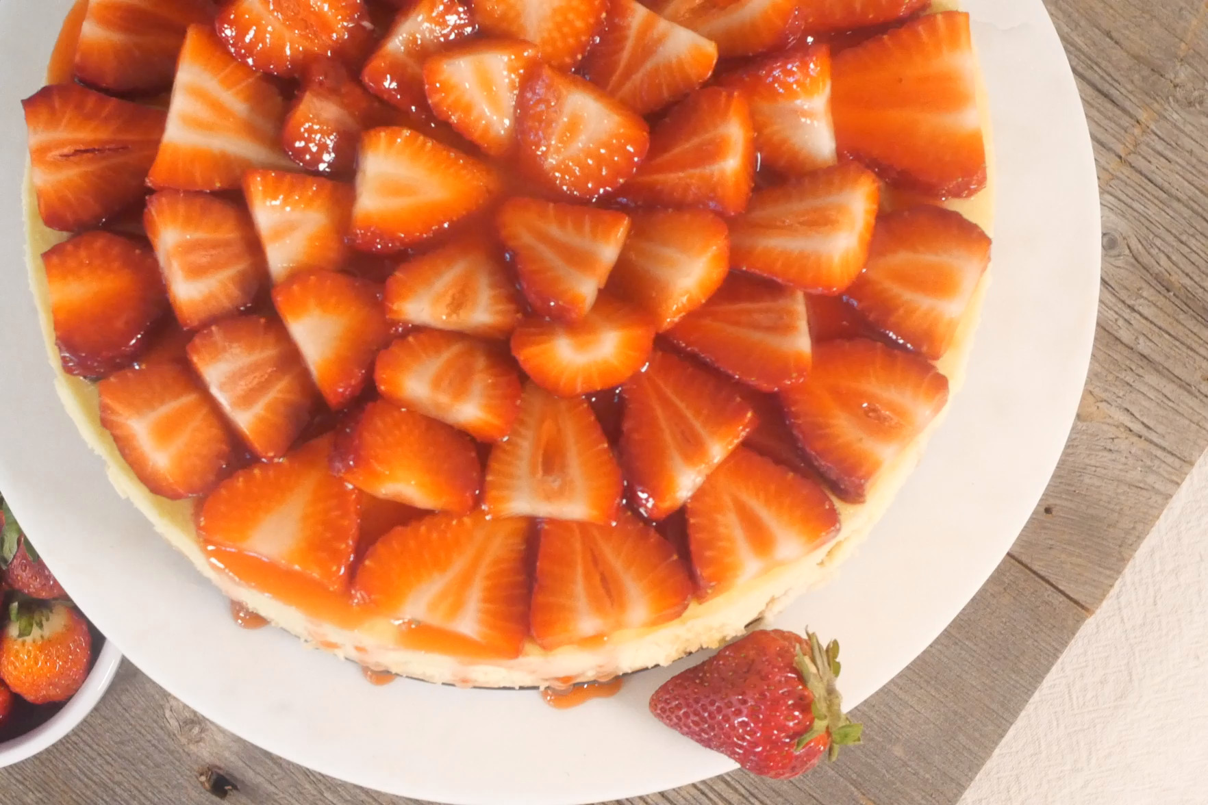 Nana’s Summer Strawberry (Gluten Free) Cheesecake Recipe